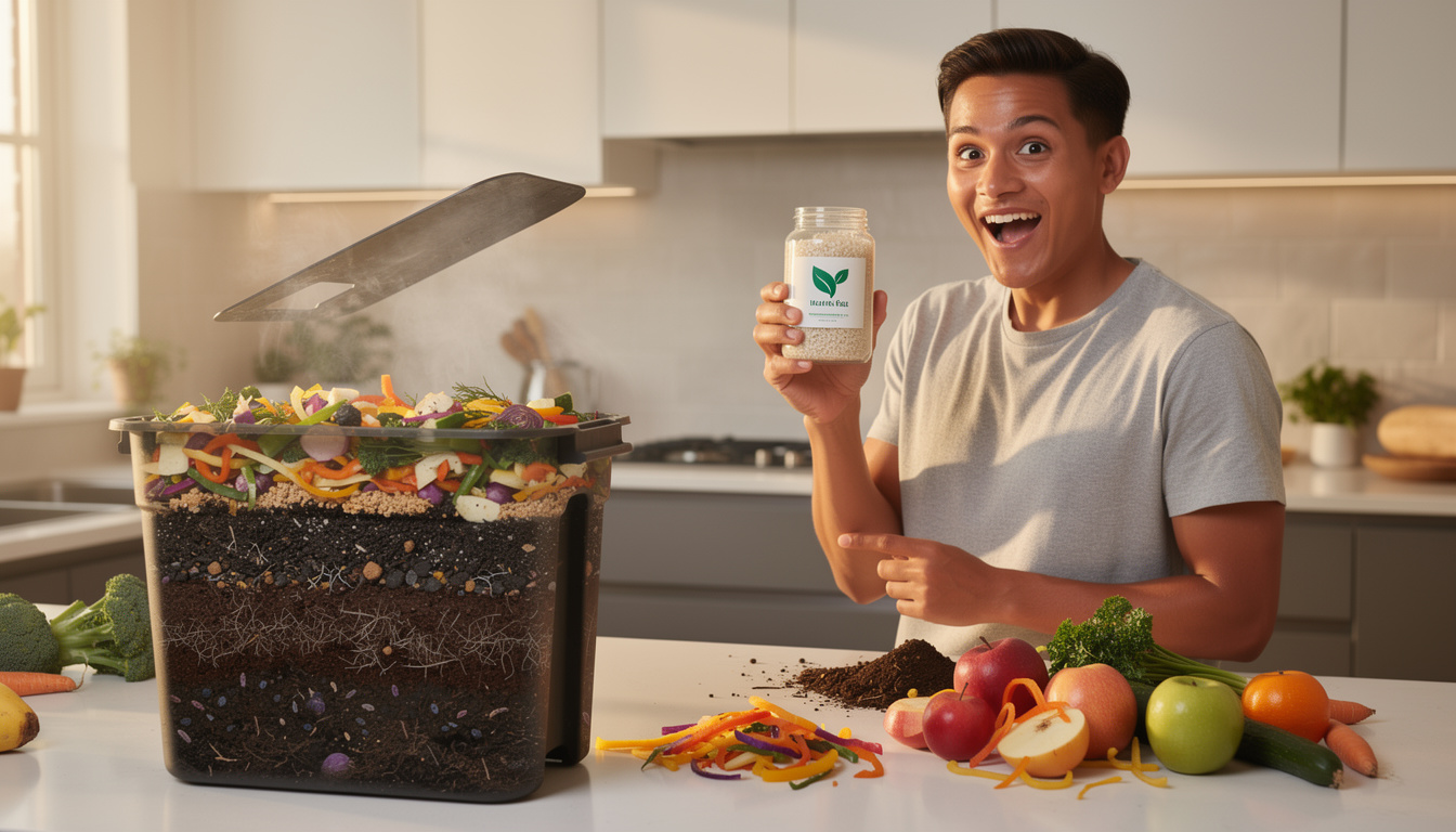 Die 3-Tage-Lösung: Dieses Küchen-Additiv lässt Ihren Kompost 10x schneller reifen.