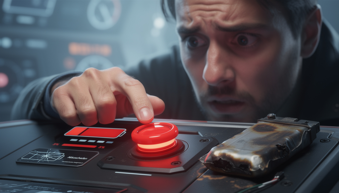 Die Notfall-Taste: Wenn Sie diesen Knopf drücken, ruiniert es Ihre Batterie.