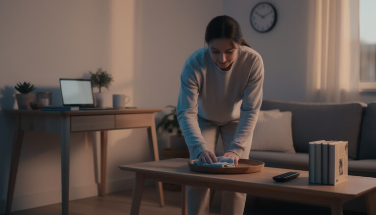 entdecken sie den 2-flächen-fokus: mit nur 5 minuten am abend nachhaltig für ordnung in ihrem zuhause sorgen.