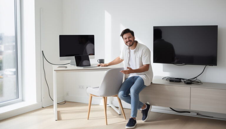 entdecken sie zwei einfache methoden, um unansehnliche kabel mit dem kabel-kanal-trick schnell und effektiv zu verstecken. sorgen sie für ein aufgeräumtes und stilvolles zuhause!