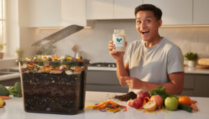 entdecken sie die 3-tage-lösung: mit diesem küchen-additiv reift ihr kompost bis zu 10-mal schneller und verwandelt küchenabfälle effizient in nährstoffreiche erde.