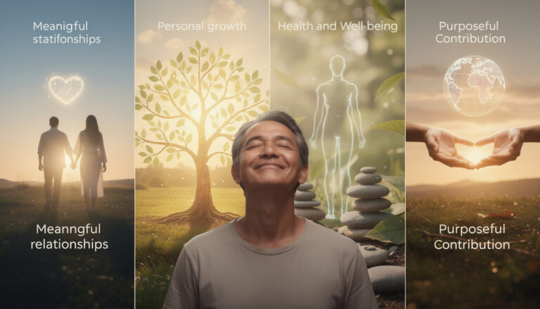 entdecken sie die 4 säulen der zufriedenheit und lernen sie, wie sie ein emotional reiches leben aufbauen können, das nachhaltiges glück und inneren frieden bringt.