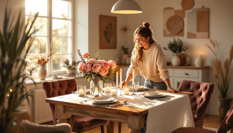 gestalten sie ihren essbereich mit einer einladenden atmosphäre, die zum verweilen und genießen einlädt. tipps und ideen für gemütliches ambiente.